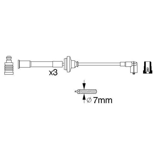 0 356 912 822 - Ignition Cable Kit 