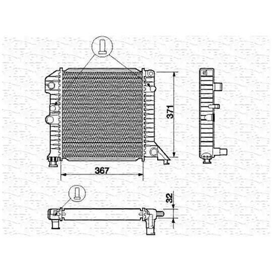 350213662000 - Radiator, engine cooling 