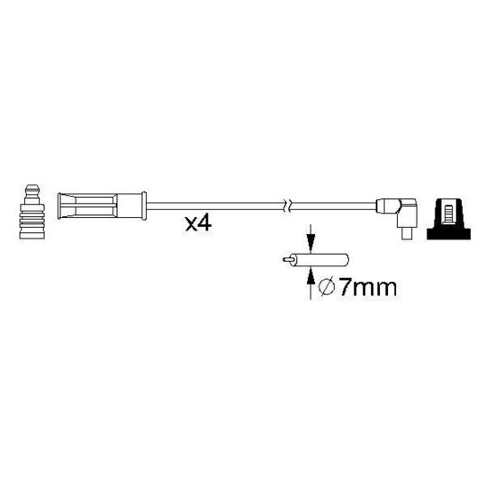 0 986 357 158 - Ignition Cable Kit 