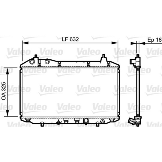 735241 - Radiator, engine cooling 