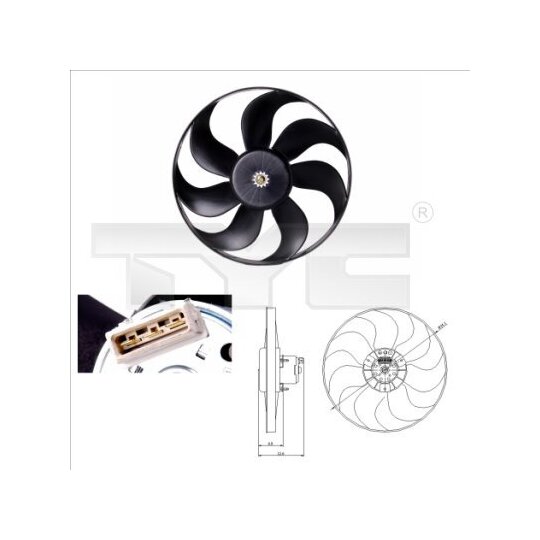 837-0010 - Fan, radiator 