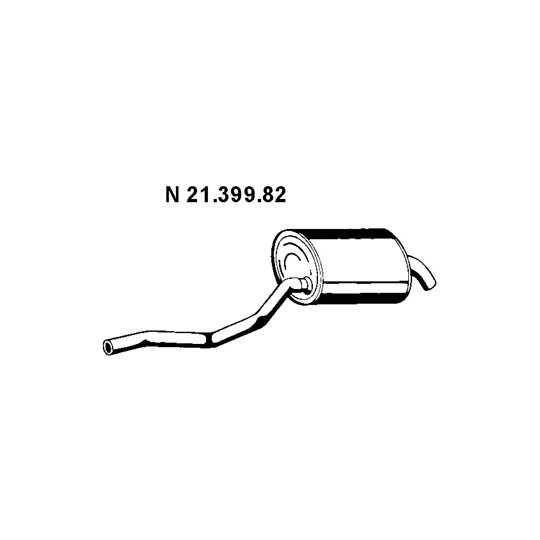 21.399.82 - Bakre ljuddämpare 