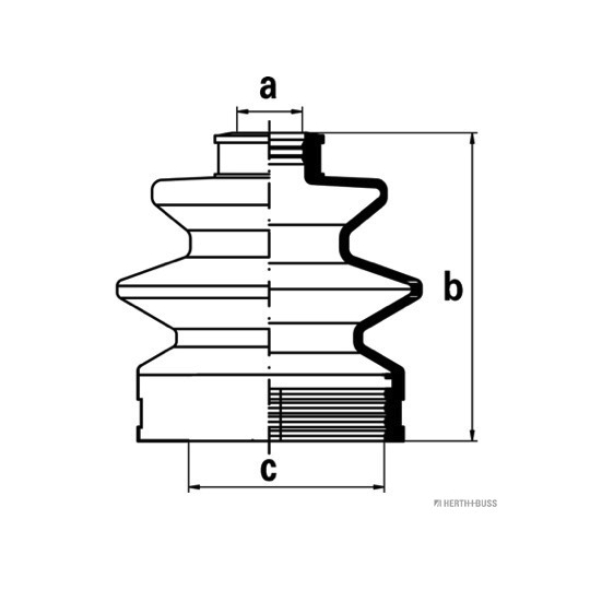 J2888001 - Bellow Set, drive shaft 