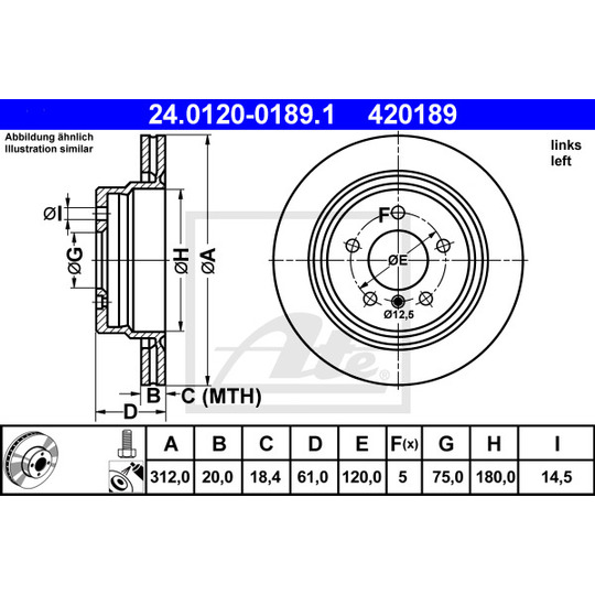 24.0120-0189.1 - Brake Disc 