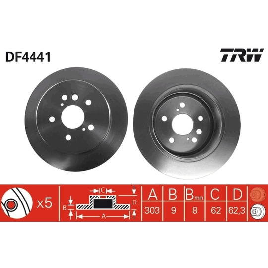 DF4441 - Brake Disc 