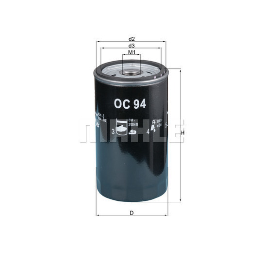 OC 94 - Oil filter 