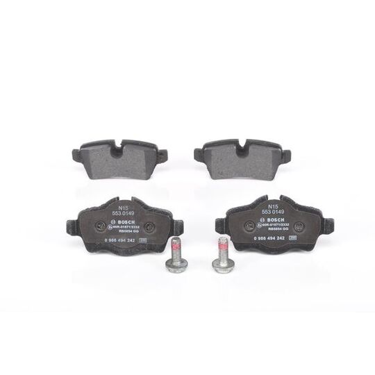 0 986 494 242 - Brake Pad Set, disc brake 