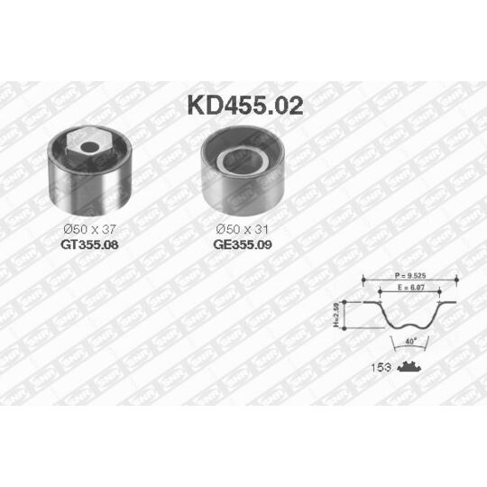 KD455.02 - Tand/styrremssats 