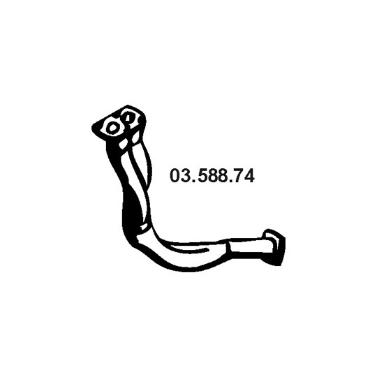 03.588.74 - Exhaust pipe 