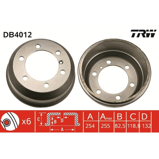 DB4012 - Brake Drum 