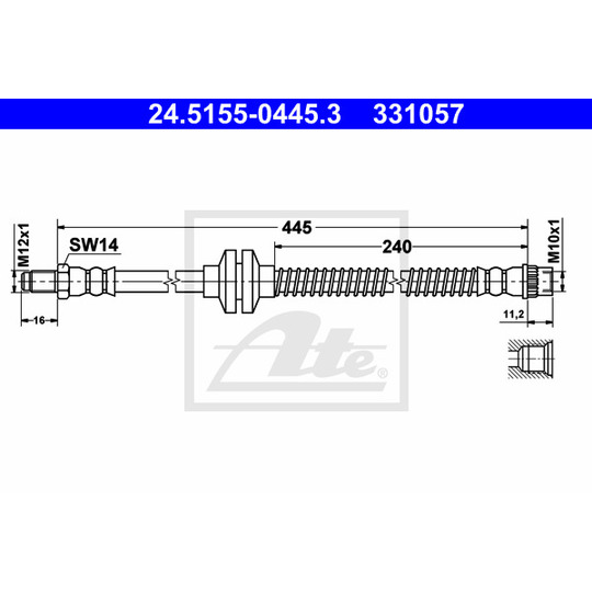 24.5155-0445.3 - Brake Hose 