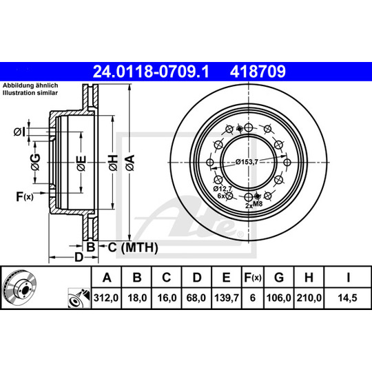 24.0118-0709.1 - Bromsskiva 