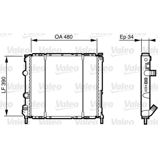 732474 - Radiaator, mootorijahutus 