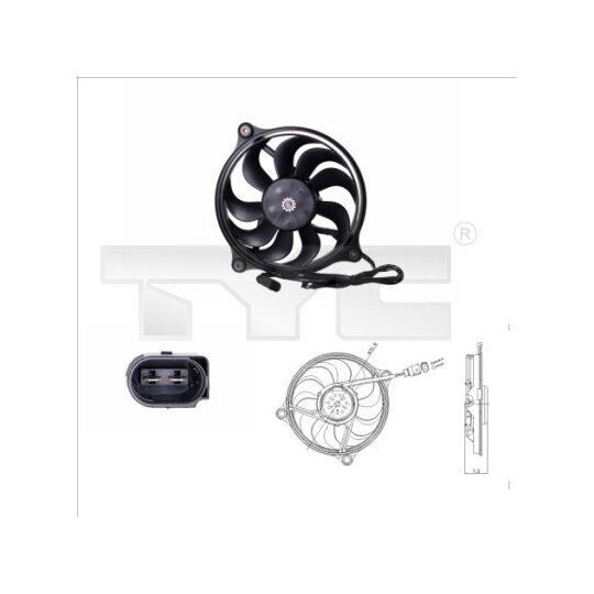 837-0017 - Fan, radiator 