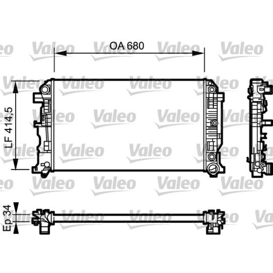 734929 - Radiator, engine cooling 