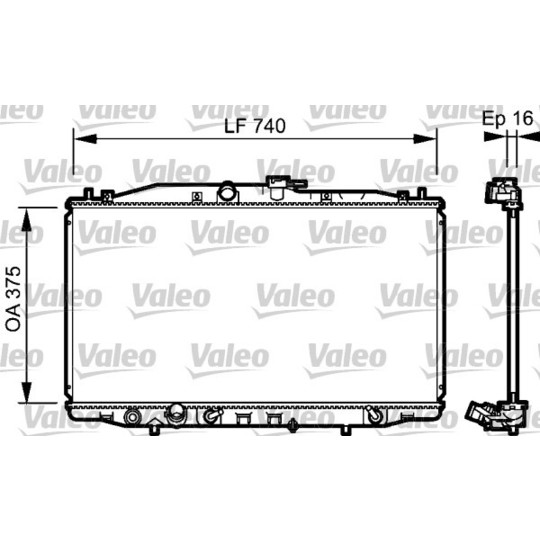 735050 - Radiator, engine cooling 