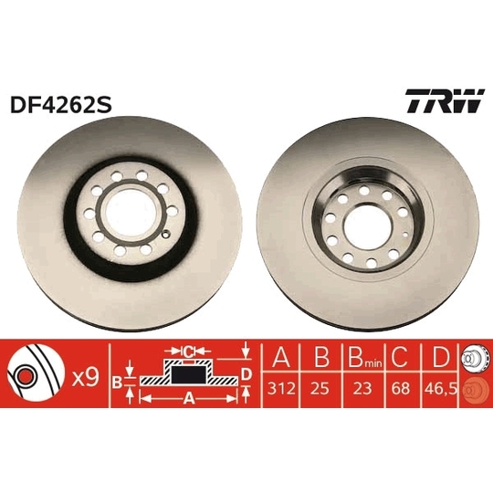 DF4262S - Brake Disc 
