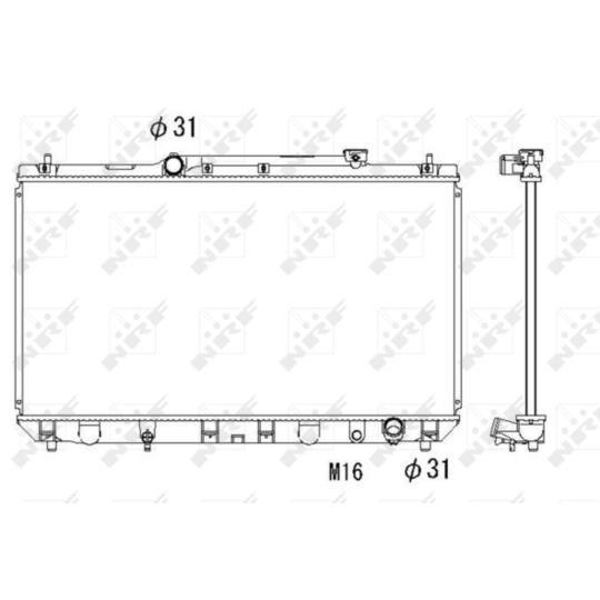 53307 - Radiator, engine cooling 