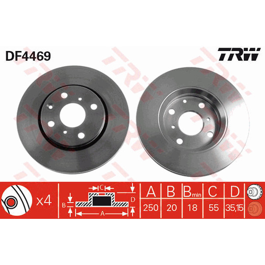 DF4469 - Brake Disc 