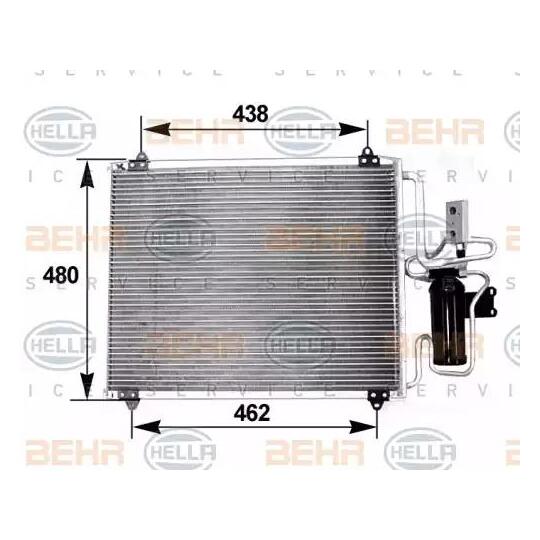 8FC 351 038-601 - Condenser, air conditioning 