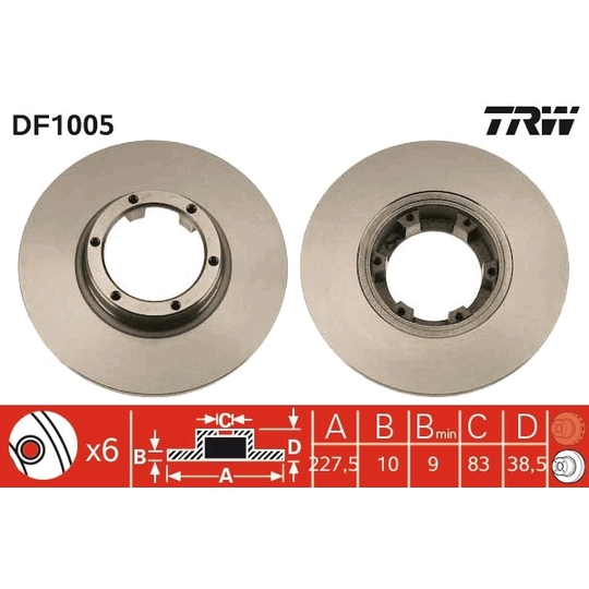 DF1005 - Brake Disc 