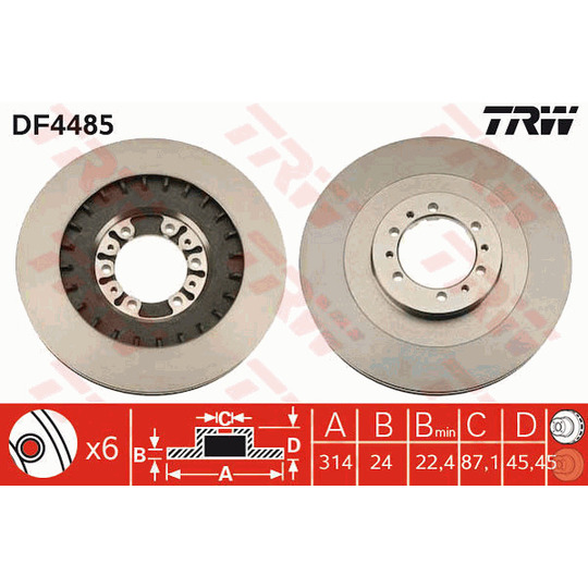 DF4485 - Brake Disc 