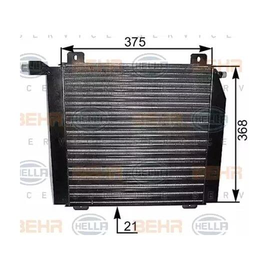 8FC 351 037-401 - Condenser, air conditioning 