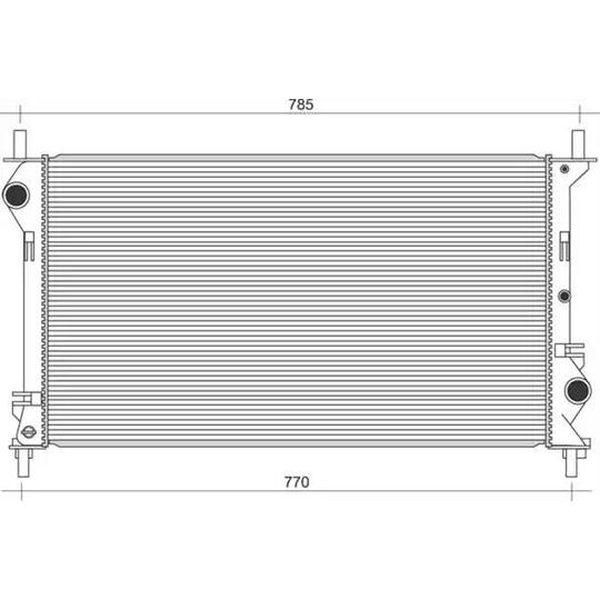 350213954000 - Radiator, engine cooling 