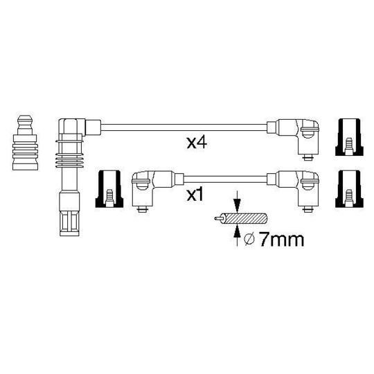 0 986 356 309 - Ignition Cable Kit 