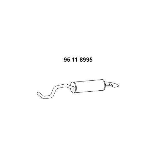 95 11 8995 - End Silencer 