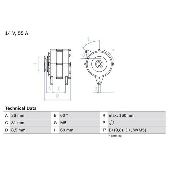 0 986 036 020 - Generator 