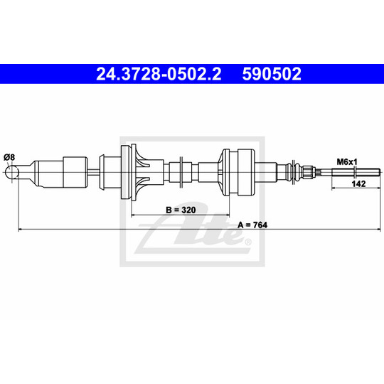 24.3728-0502.2 - Clutch Cable 
