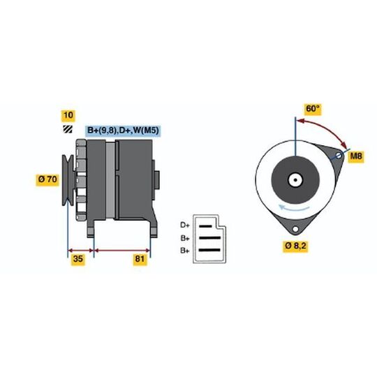 0 986 033 850 - Generator 