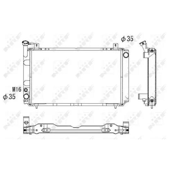 52052 - Radiator, engine cooling 