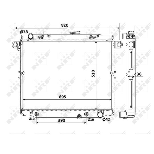 53919 - Radiaator, mootorijahutus 