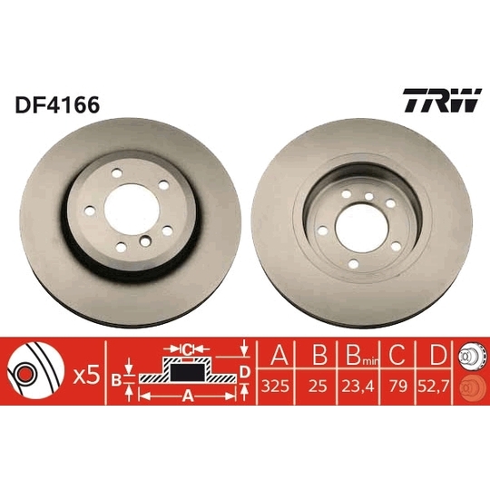 DF4166 - Brake Disc 