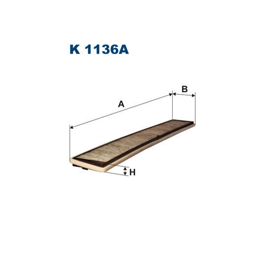 K 1136A - Filter, interior air 