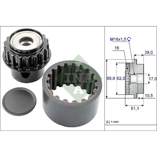 535 0206 10 - Flexible Coupling Sleeve Kit 