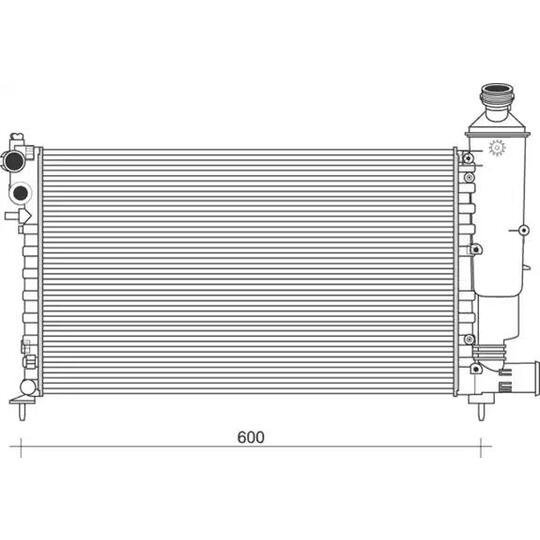 350213871000 - Radiator, engine cooling 