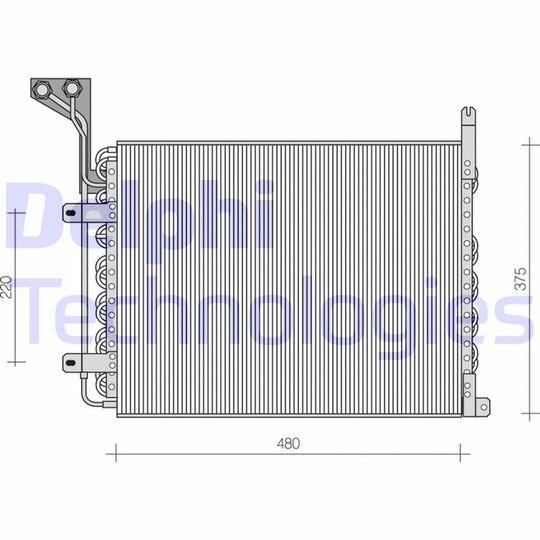 TSP0225082 - Condenser, air conditioning 