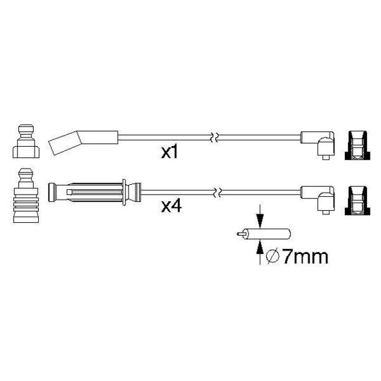 0 986 357 212 - Ignition Cable Kit 