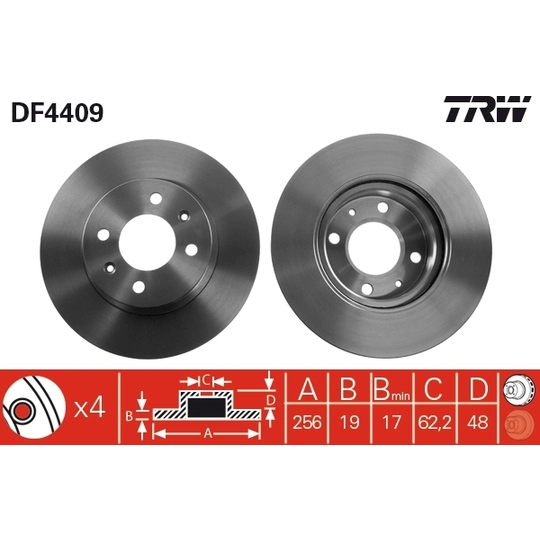 DF4409 - Brake Disc 