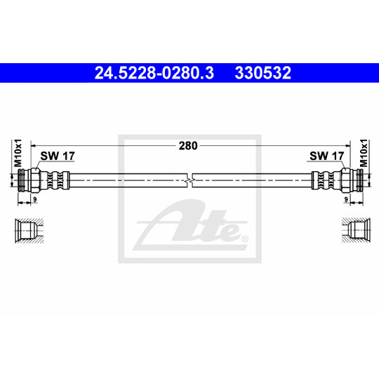 24.5228-0280.3 - Bromsslang 