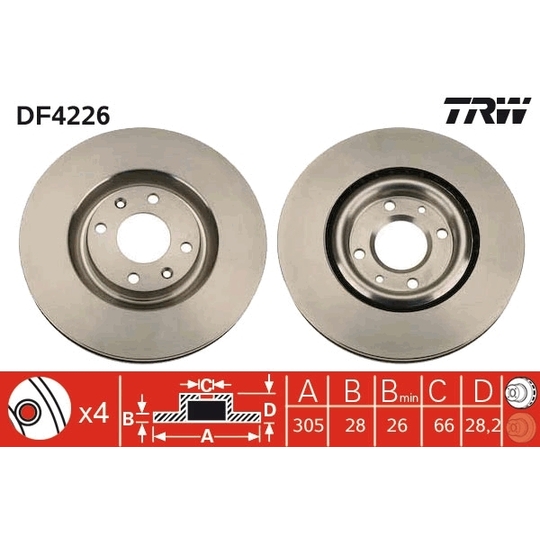 DF4226 - Brake Disc 