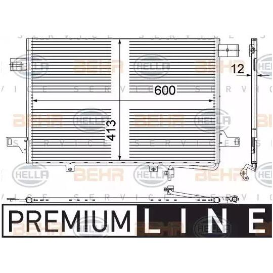 8FC 351 303-431 - Condenser, air conditioning 