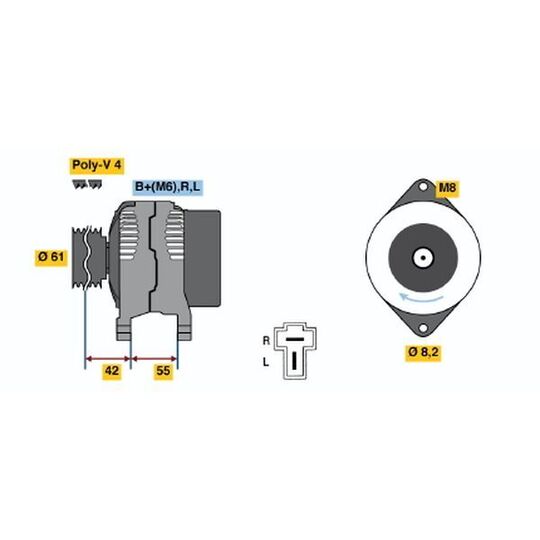 0 986 038 451 - Generator 