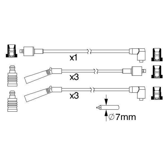 0 986 357 178 - Ignition Cable Kit 