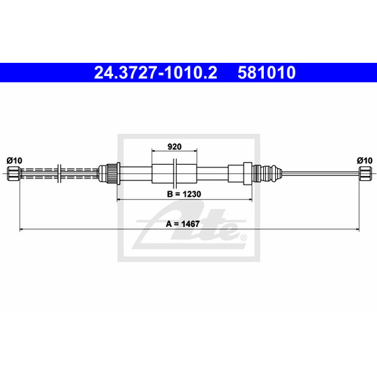 24.3727-1010.2 - Cable, parking brake 