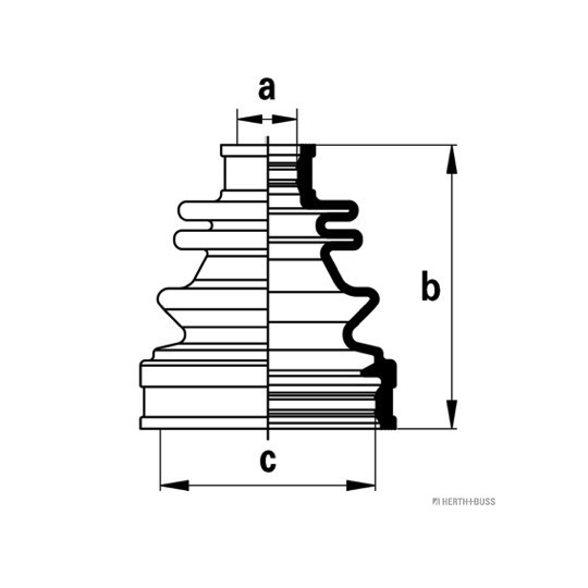 J2884018 - Bellow Set, drive shaft 