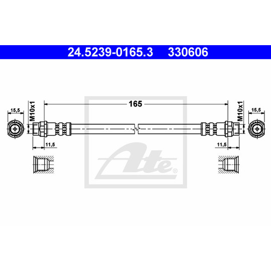 24.5239-0165.3 - Brake Hose 